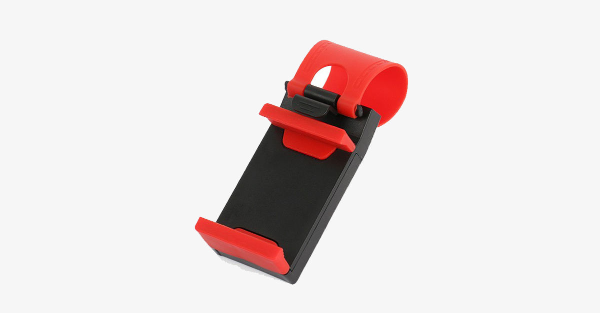 Car steering wheel phone holder – Keeps your phone in place!