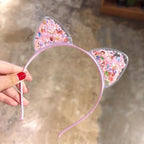 Glitter hairband with cat ears | Stylish hairband for parties & special occasions