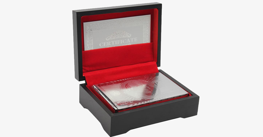 Silver Plated Playing Cards