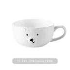 Sweet polar bear mug made of ceramic