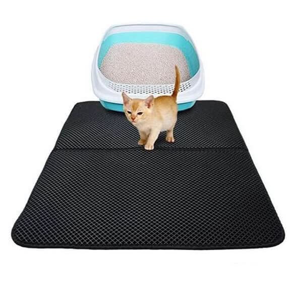 Non-slip cat litter mat with waterproof protection