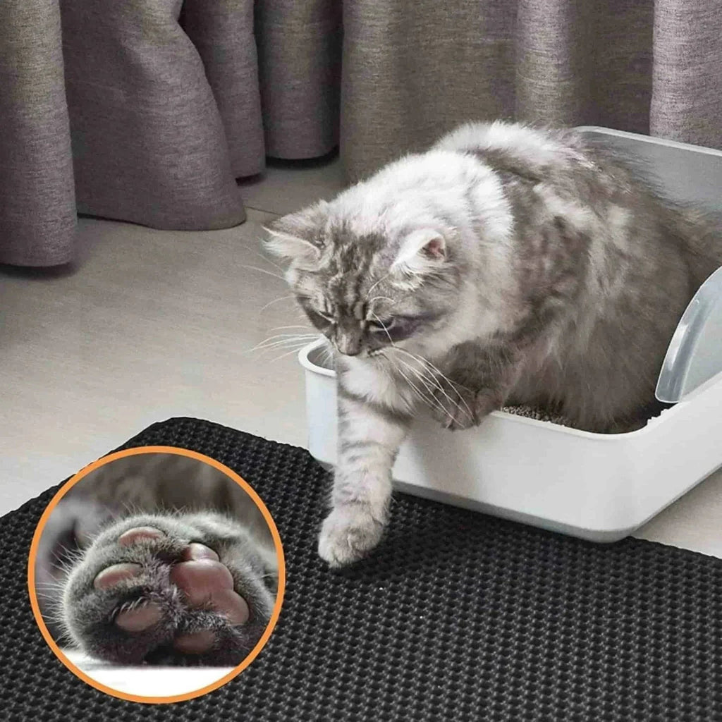 Soft Waterproof Litter Mat – Easy Clean Kitty Litter Floor Mat for a Tidy Home