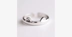 Cat Ring Fashion Jewelry - Stainless Steel Silver Coated Ring with Unique Design