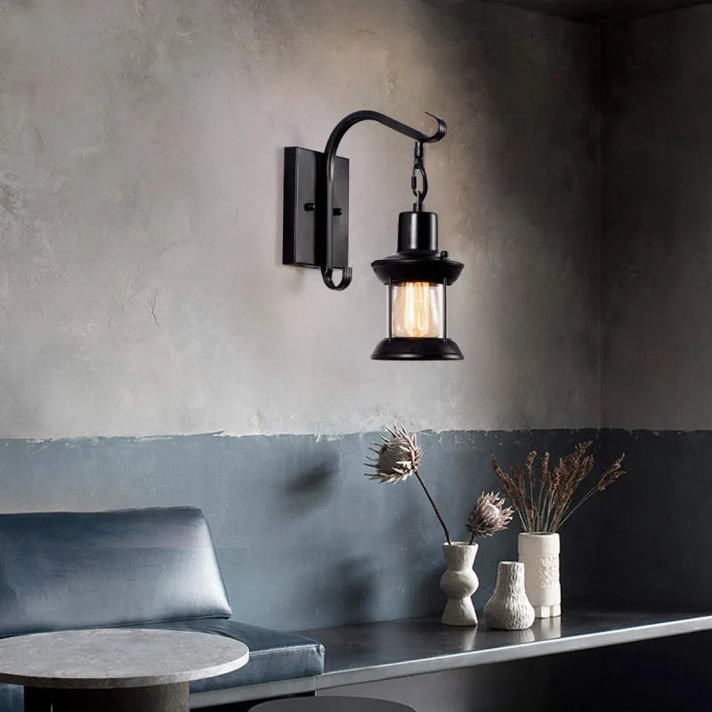 Wall light vintage metal industrial sconce