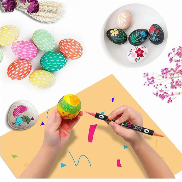 Double-sided acrylic paint marker – Multi-surface art pen with vibrant colors
