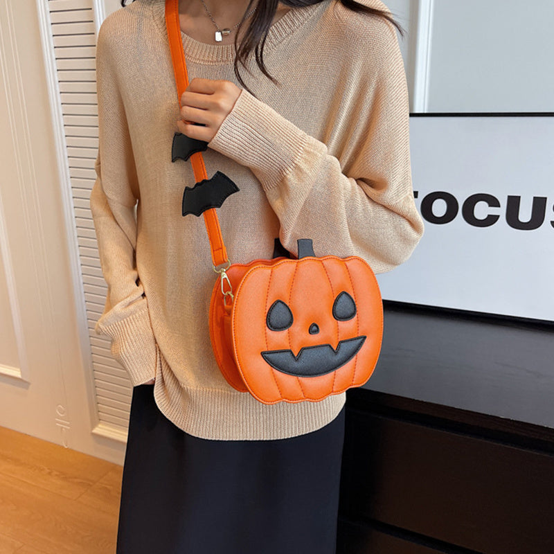 Halloween Messenger Bag – Minimalistic Shoulder Bag in Solid Colors