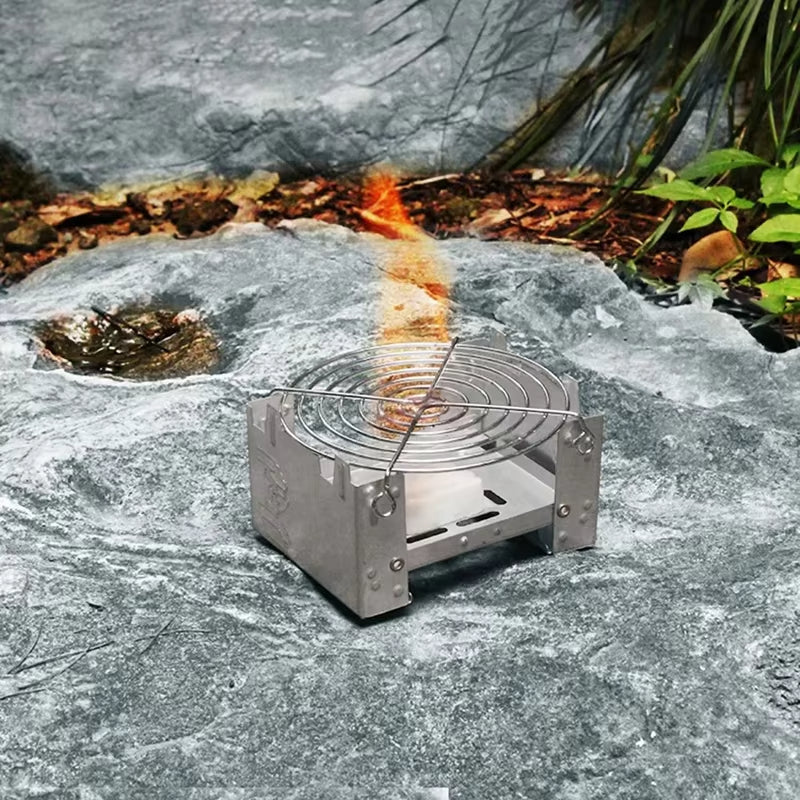 Ultra-Lightweight Folding Ironwood Pocket Size Burner