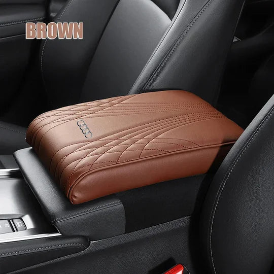 Exclusive logo armrest cushion for the armrest cover in the car