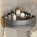 EasyCorner Aluminum Shelf – Self-Adhesive Bathroom Corner Storage without Drilling