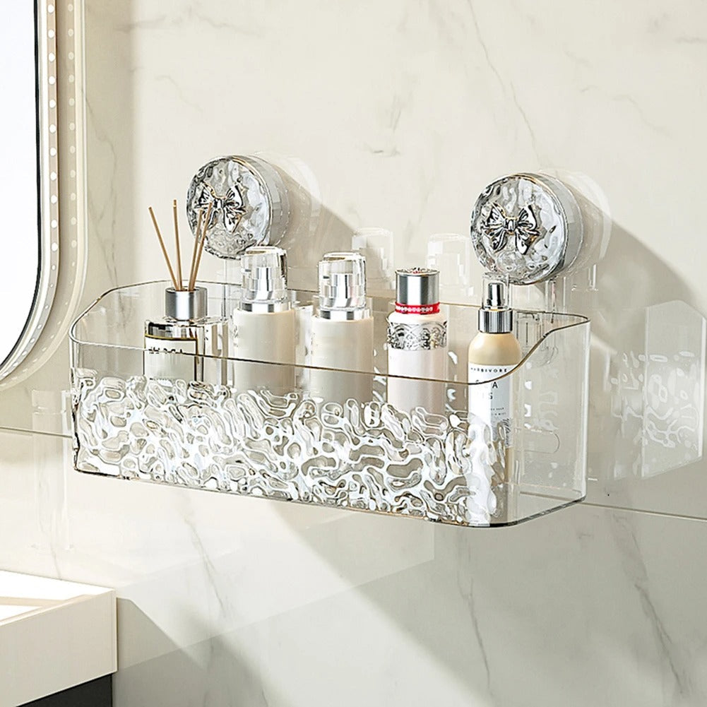 Practical wall shelf | Drill-free storage in the bathroom