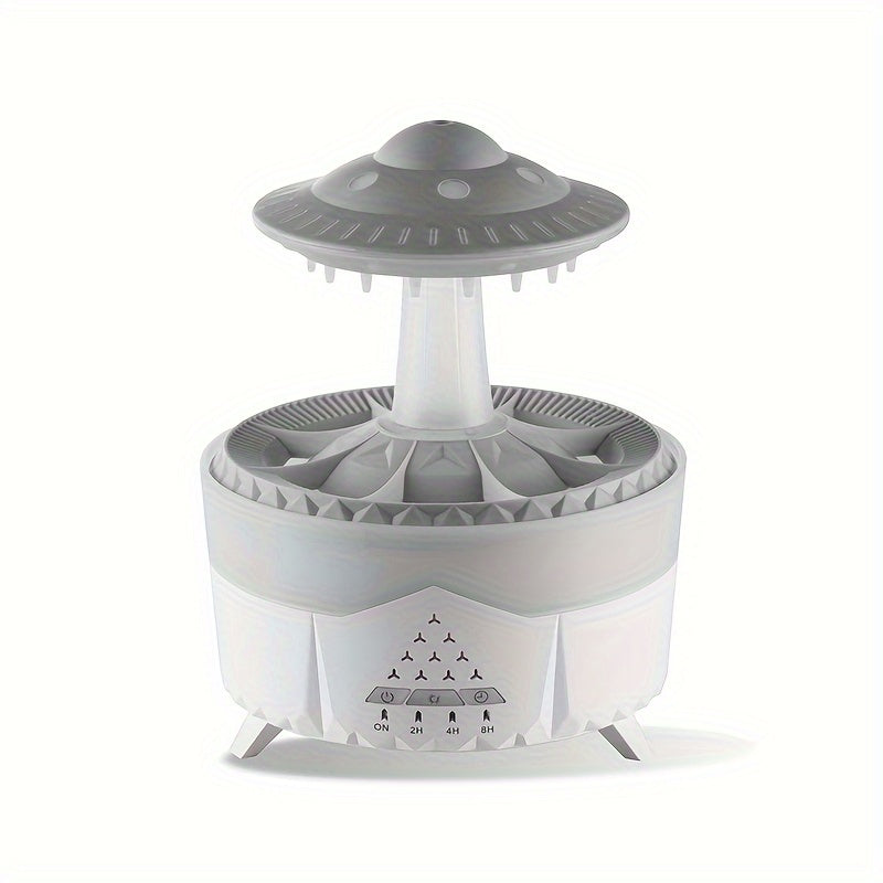 Relaxing Raindrop Aromatherapy Essential Oil Diffuser - LED Light & Humidifier