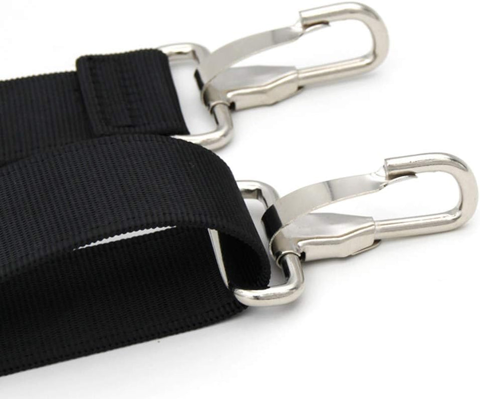 47 inch bag replacement shoulder strap | Padded & Adjustable - Perfect for travel bags, laptop bags, briefcases, camera bags, messenger bags, diaper bags & more (Black)