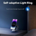 Folding magnetic 3-in-1 wireless charger