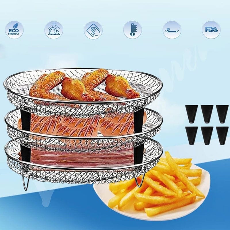 Stackable 3-layer Air Fryer Stand
