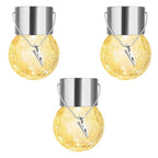 Multicolor Crackle Glass Hanging Solar Light