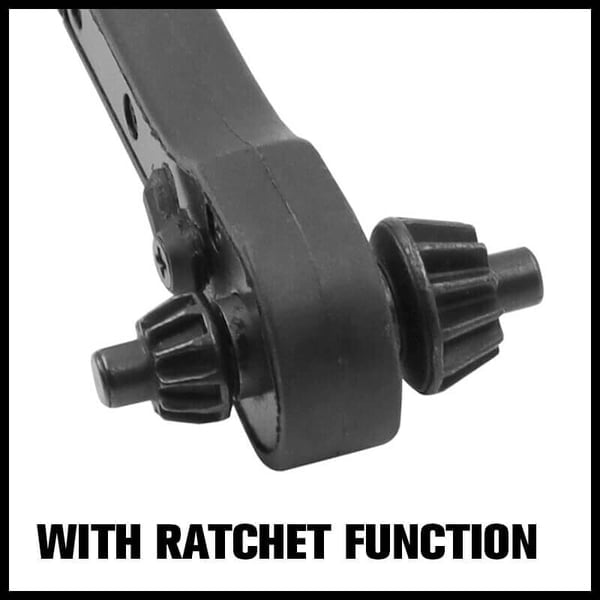 2-in-1 Chuck Ratchet – Ratchet Wrench made of Steel with Non-slip Handle