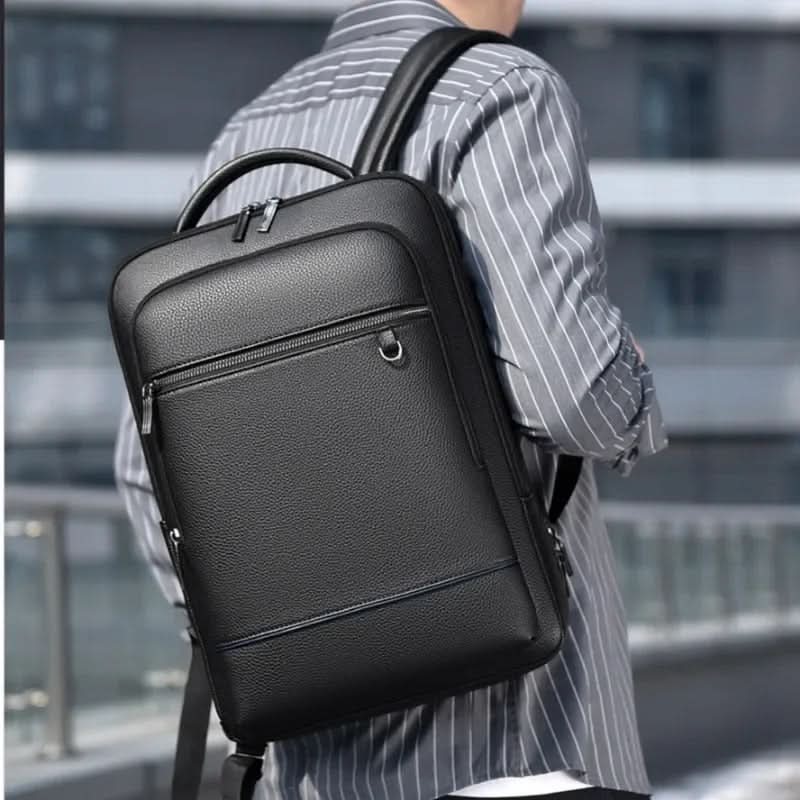 MobilLux Leather Rucksack – For work, travel & modern mobility