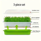 Germination trays with lid – Double-layer seed sowing tray for effective seed germination