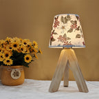 FloralGlow Lamp - Elegant LED Table Lamp with Wood