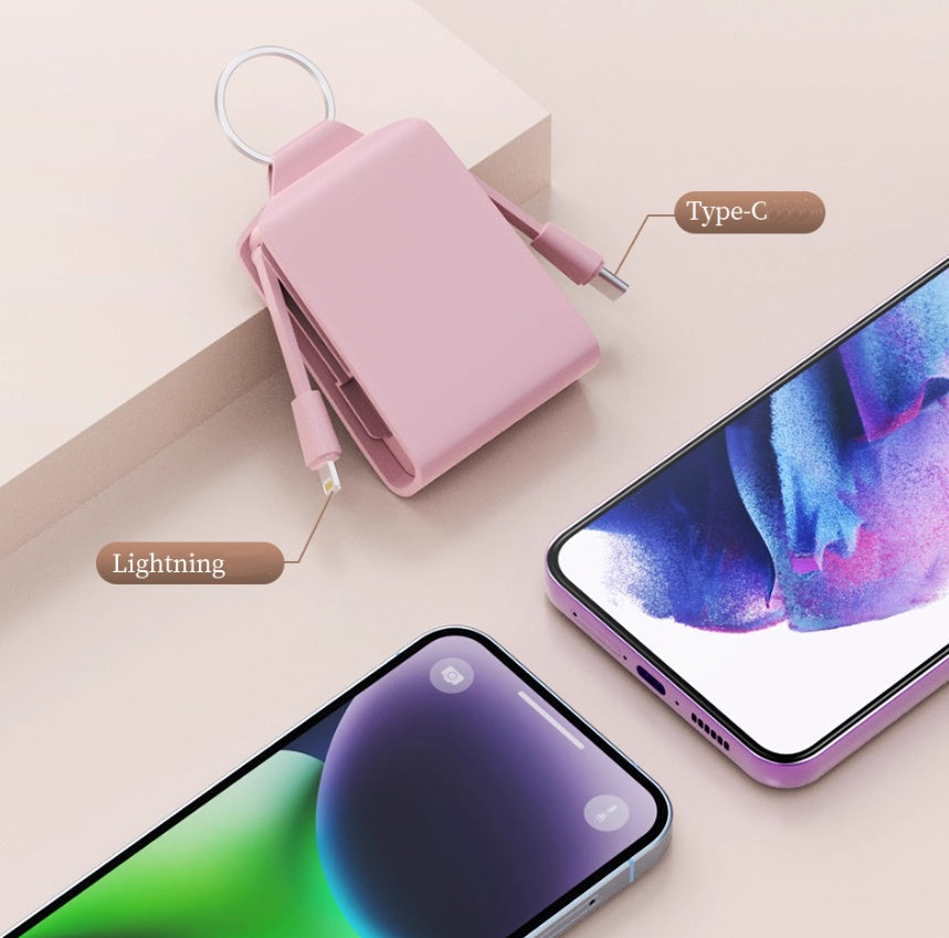 Mini Emergency Portable Power Bank Keychain