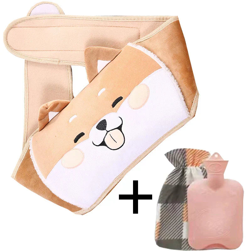 WarmCush – Reusable Plush Hot Water Bottle with Hip Cushion