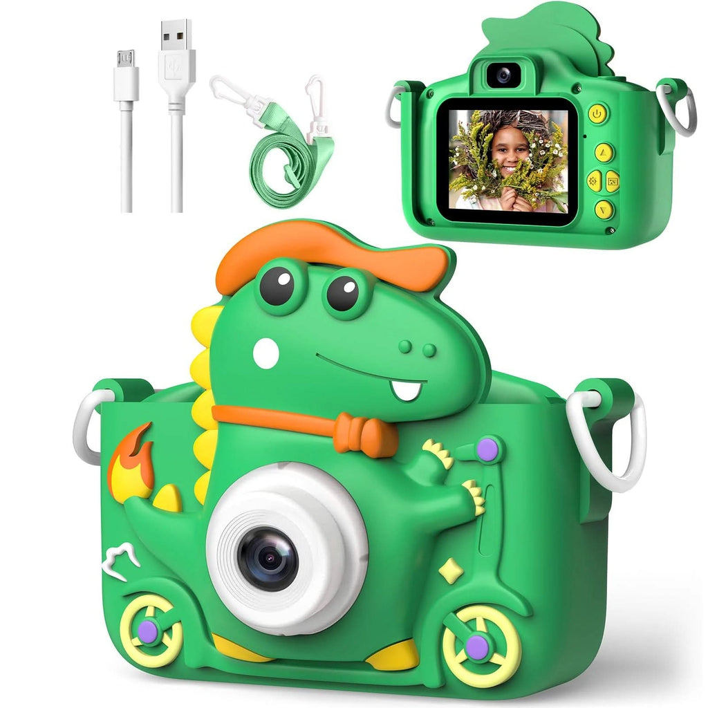 Dinosaur camera for kids with 1080p HD