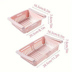 Multi-Purpose Refrigerator Organizer – Stackable Food Container with Drainage