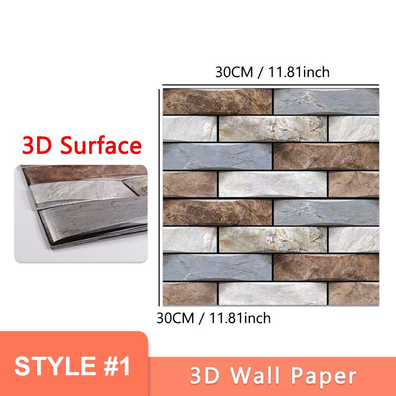 3D Self-adhesive Wall Tiles — Transforms your rooms in an instant into stylish highlights that will impress everyone!