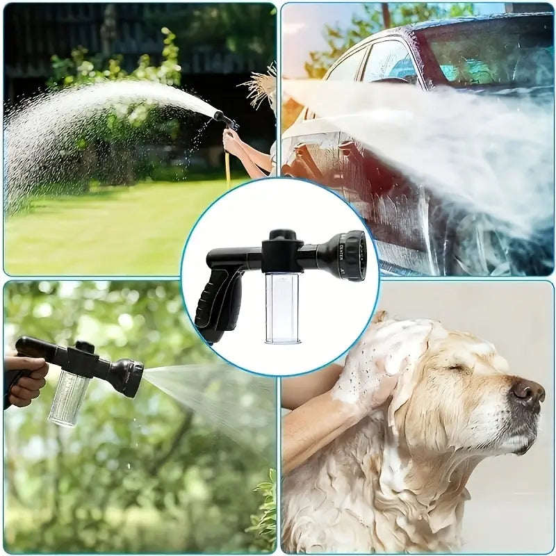 Multifunctional Car Wash Gun – Spray Gun with Microfiber Attachment for Thorough Cleaning