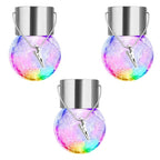 Multicolor Crackle Glass Hanging Solar Light