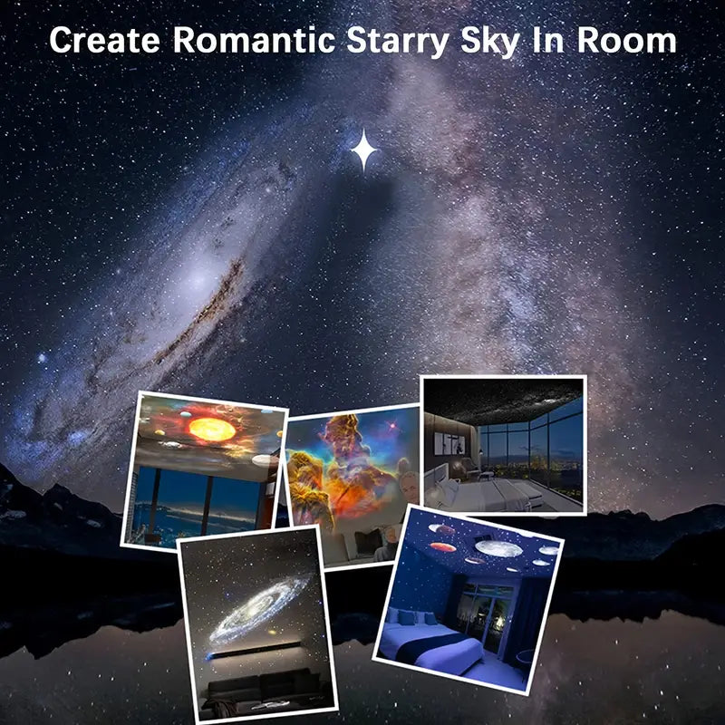 Celestial Dreams: 360° Planetarium Galaxy Projector - Full-room Coverage