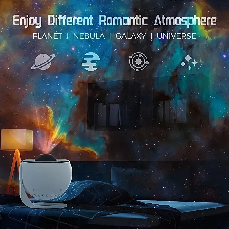 Celestial Dreams: 360° Planetarium Galaxy Projector - Full-room Coverage