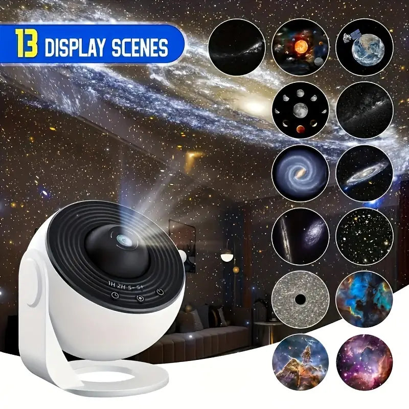 Celestial Dreams: 360° Planetarium Galaxy Projector - Full-room Coverage