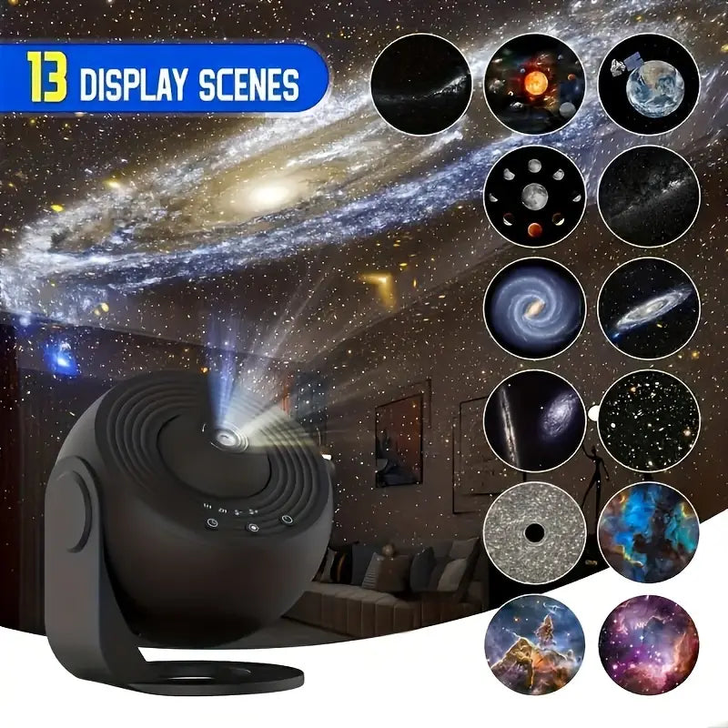 Celestial Dreams: 360° Planetarium Galaxy Projector - Full-room Coverage