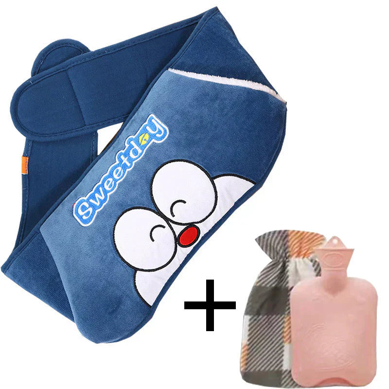 WarmCush – Reusable Plush Hot Water Bottle with Hip Cushion