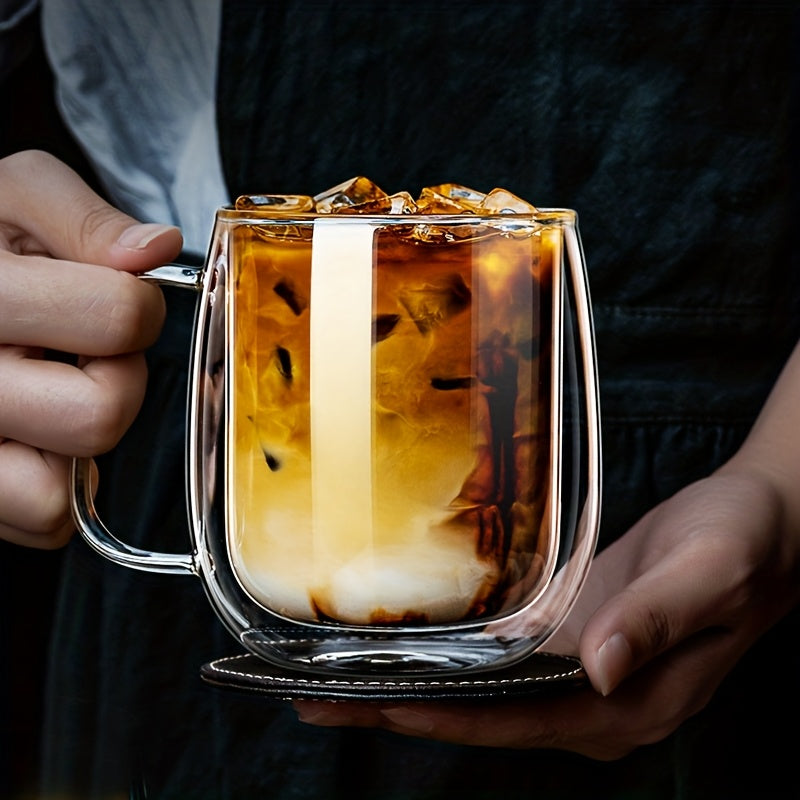 ThermoSip Double-walled Glass Mug – Borosilicate Glass, Heat Resistant & Elegant
