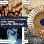 Slope-Type Wood Carving Disc for Angle Grinder
