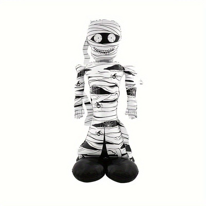 Halloween Cartoon Inflatable Mummy Decoration | Spooky Freestanding Prop