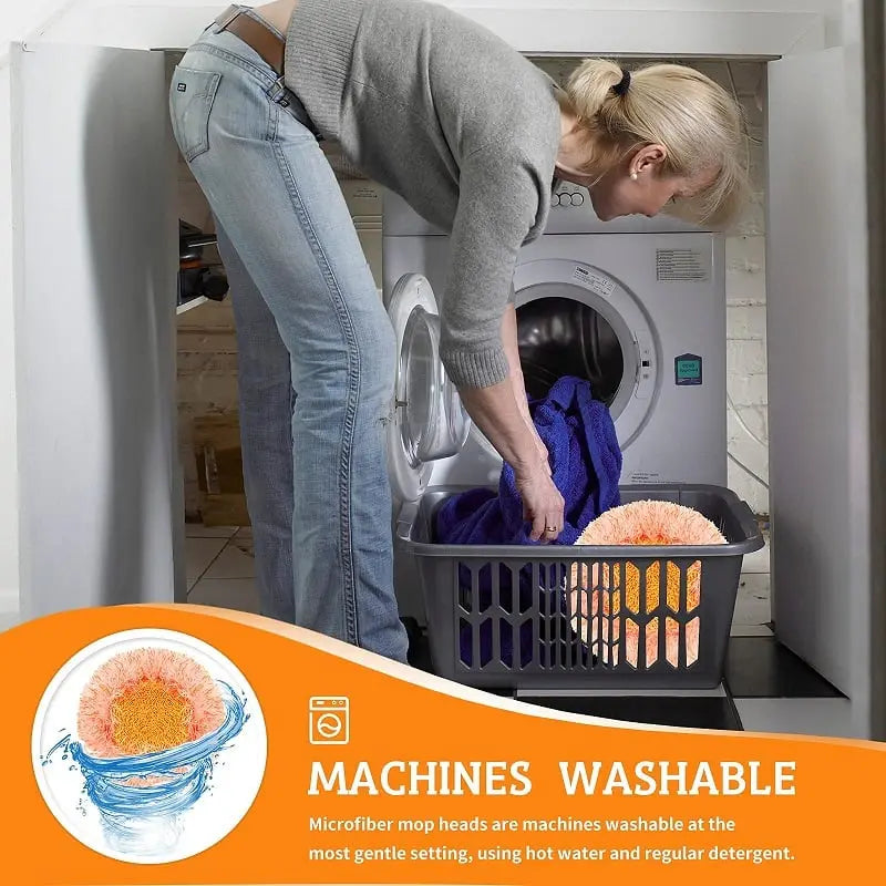 360° Redating microfiber mop with extendable handle