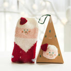 Christmas socks in gift box design | Plush house & cuddle socks | Universal size