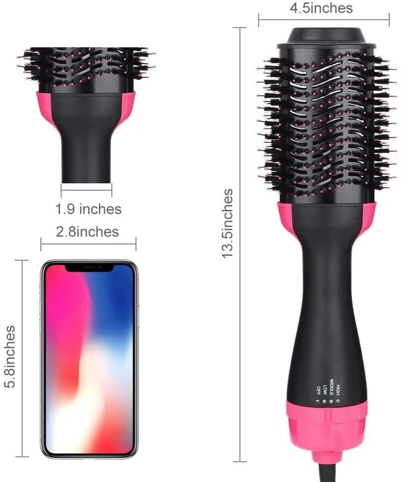 4-in-1 hairdryer & straightener for volume, shine & styling versatility