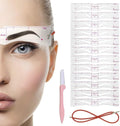 Eyebrow Stencil Set — Reusable Brow Templates with Elastic Strap