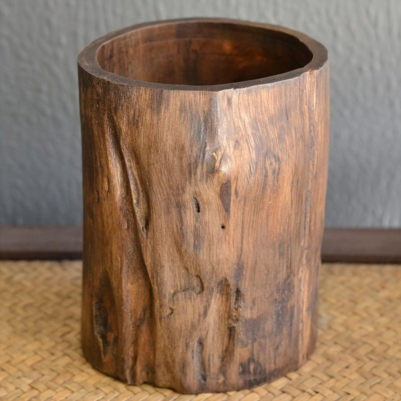 Handmade Wooden Pen Holder – Unique and Natural Look