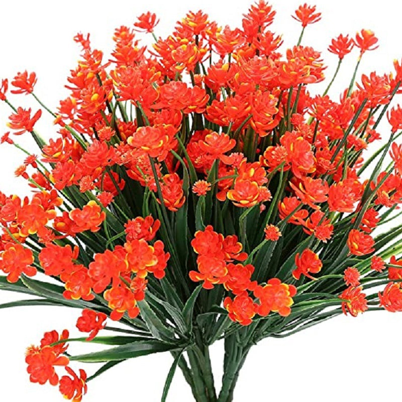 Artificial flowers outdoors
