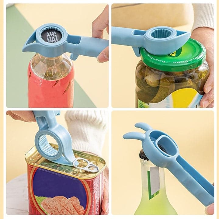 VersaPop - 4 in 1 Bottle Opener - Practical Bottle Opener - Compact Design - Ideal for All Occasions