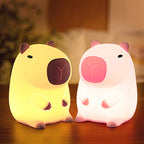 Capybara Night Light Adjustable Brightness Silicone
