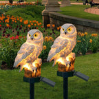 Garden Light Solar Owl Outdoor LED Set