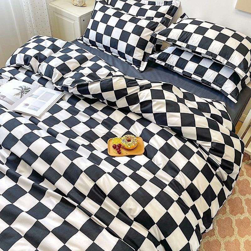 Checked Bedding Set