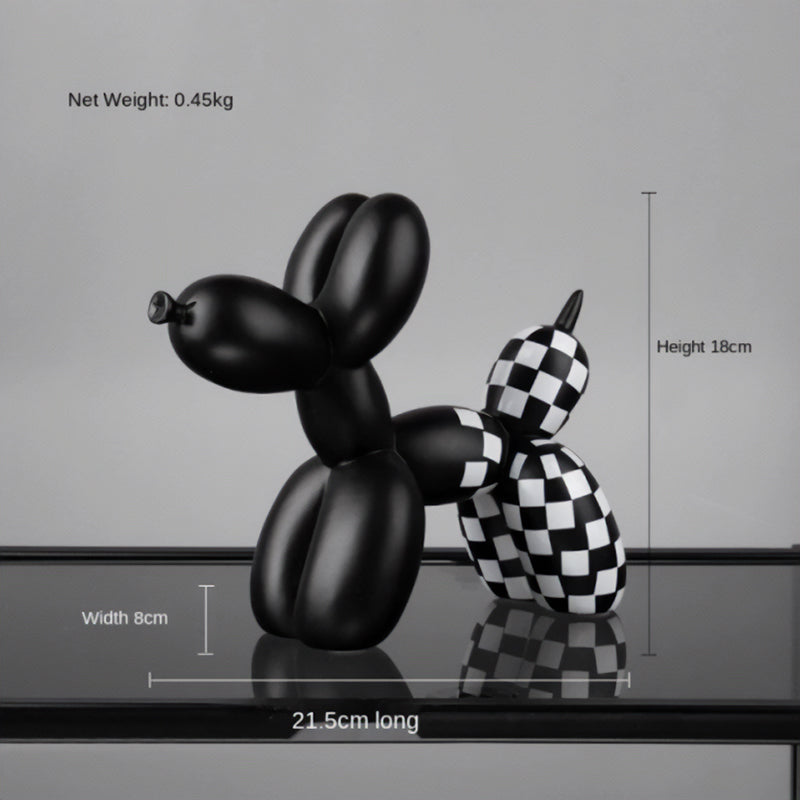 Checked Balloon Dog
