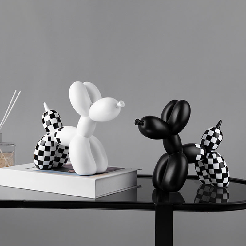 Checked Balloon Dog
